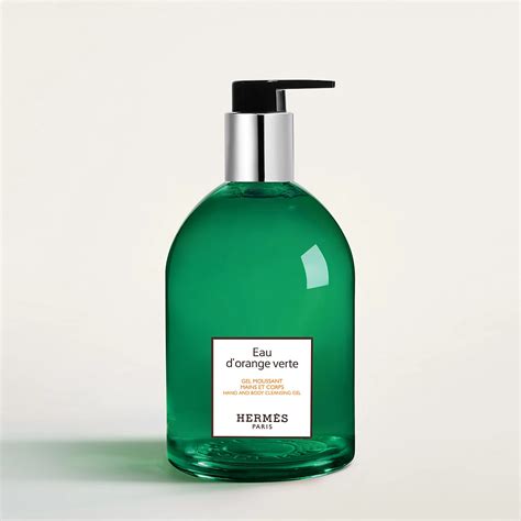 hermes orange verte gel moussant|Eau d'orange verte Gel moussant mains et corps .